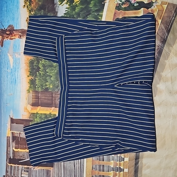 Banana Republic Hayden Print Striped Pants Size 10 - Picture 2 of 6